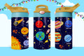 Planets 12 OZ Water Bottle - Lid Color May Very