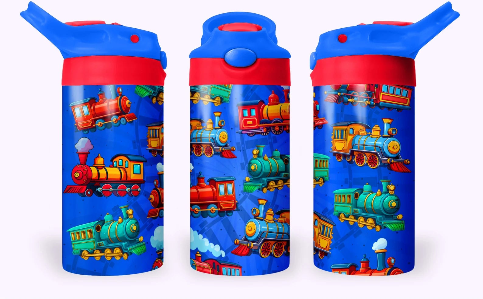 Train 12 oz Water bottle lid colors may very