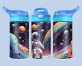 Astronaut 12 oz Soft flip lid water bottle Lid Colors may vary