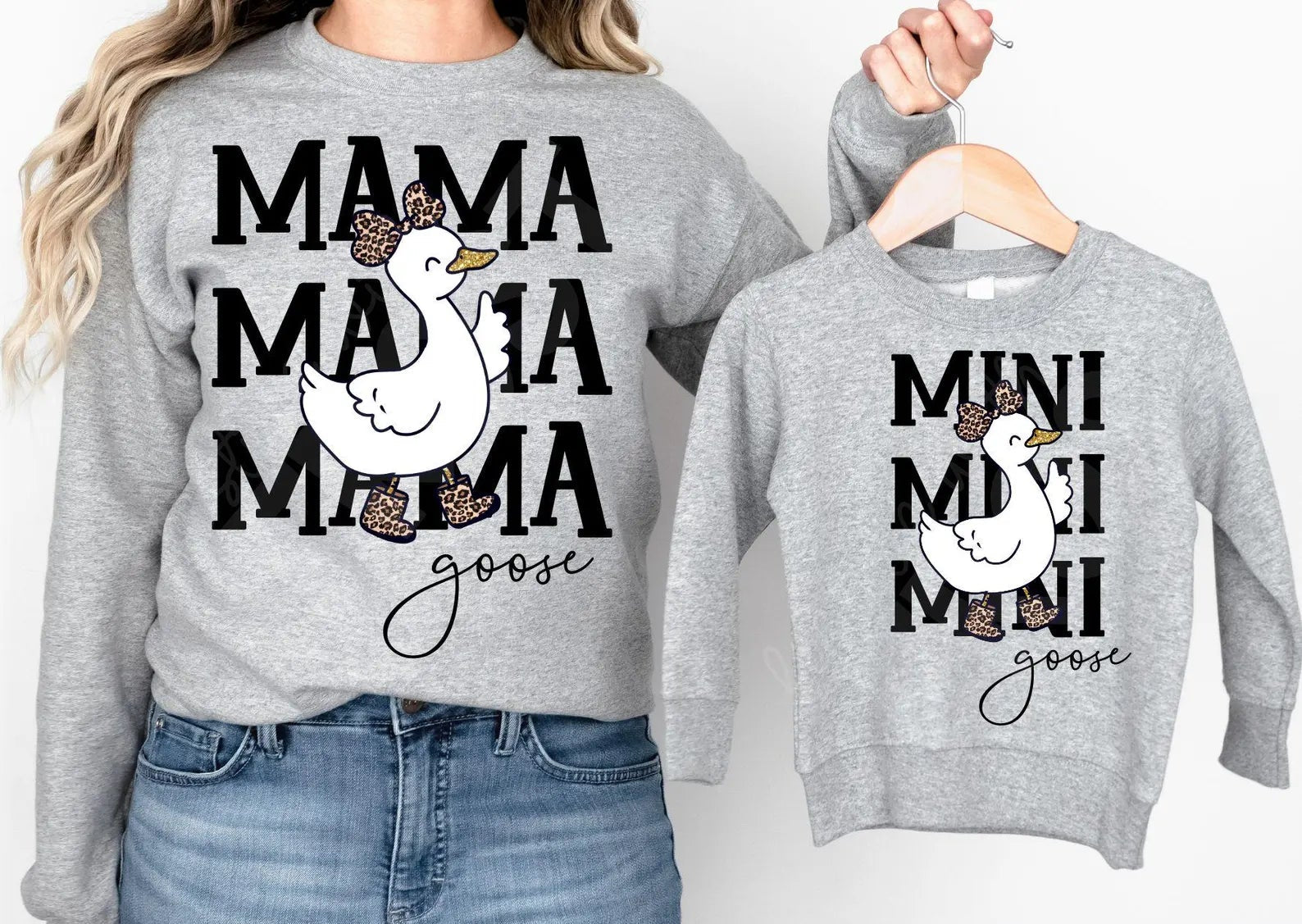 Mama & Mini Goose Matching Sweatshirts MINI