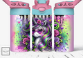 Pastel Goth Unicorn 12 oz Water bottle lid colors may very